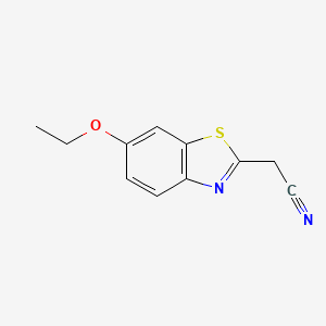 molecular formula C11H10N2OS B1613555 （6-乙氧基-1,3-苯并噻唑-2-基）乙腈 CAS No. 207400-12-2