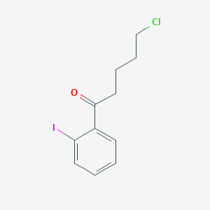 molecular formula C11H12ClIO B1613562 5-Chloro-1-(2-iodophenyl)-1-oxopentane CAS No. 487058-89-9
