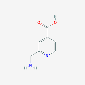 molecular formula C7H8N2O2 B1613564 Ácido 2-(aminometil)piridina-4-carboxílico CAS No. 863014-10-2