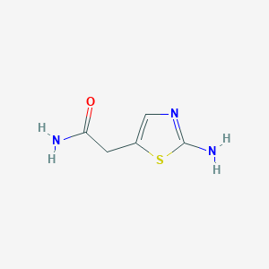 molecular formula C5H7N3OS B1613571 2-(2-Aminothiazol-5-YL)acetamide CAS No. 312581-28-5