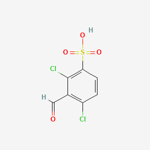 molecular formula C7H4Cl2O4S B1613574 2,4-Dichloro-3-formylbenzenesulfonic acid CAS No. 6409-57-0