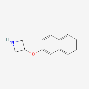 molecular formula C13H13NO B1613575 3-(Naphthalen-2-yloxy)azetidine CAS No. 784123-27-9