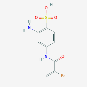 2-Amino-4-(2-bromoacrylamido)benzenesulfonic acid