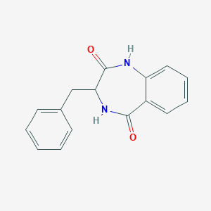 B161358 3-benzyl-3,4-dihydro-1H-1,4-benzodiazepine-2,5-dione CAS No. 10167-35-8