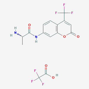 molecular formula C15H12F6N2O5 B1613580 (S)-2-氨基-N-(2-氧代-4-(三氟甲基)-2H-色烯-7-基)丙酰胺 2,2,2-三氟乙酸盐 CAS No. 201847-57-6