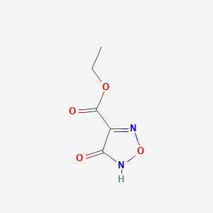 molecular formula C5H6N2O4 B1613583 Ethyl 4-oxo-4,5-dihydro-1,2,5-oxadiazole-3-carboxylate CAS No. 753486-85-0