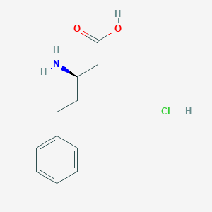 molecular formula C11H16ClNO2 B1613584 (R)-3-Amino-5-phenylpentanoic acid hydrochloride CAS No. 331846-98-1