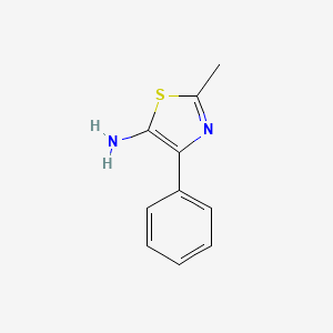 molecular formula C10H10N2S B1613587 2-Methyl-4-phenyl-1,3-thiazol-5-amin CAS No. 38093-76-4