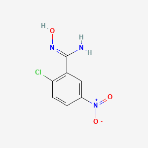 molecular formula C7H6ClN3O3 B1613591 2-Chloro-5-nitrobenzamide oxime CAS No. 886365-81-7