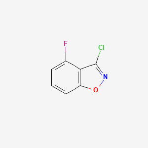 molecular formula C7H3ClFNO B1613595 3-Chloro-4-fluorobenzo[d]isoxazole CAS No. 247092-09-7