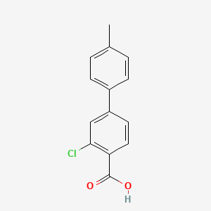 molecular formula C14H11ClO2 B1613596 2-Chloro-4-(4-methylphenyl)benzoic acid CAS No. 334018-57-4