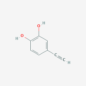 molecular formula C8H6O2 B1613599 4-乙炔基苯-1,2-二醇 CAS No. 366808-04-0