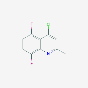 molecular formula C10H6ClF2N B1613602 4-Chloro-5,8-difluoro-2-methyl-quinoline CAS No. 288151-28-0