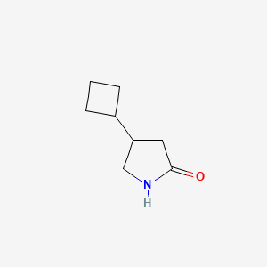 molecular formula C8H13NO B1613608 4-环丁基吡咯烷-2-酮 CAS No. 271579-94-3