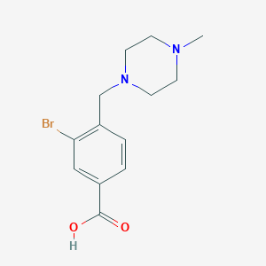 3-Bromo-4-((4-methylpiperazin-1-yl)methyl)benzoic acid
