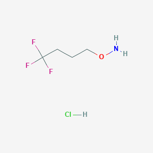 molecular formula C4H9ClF3NO B1613611 O-(4,4,4-三氟丁基)羟胺盐酸盐 CAS No. 676525-70-5