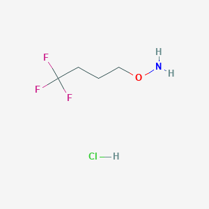 molecular formula C4H9ClF3NO B1613611 O-(4,4,4-Trifluorobutyl)hydroxylamine hydrochloride CAS No. 676525-70-5