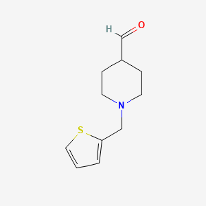 molecular formula C11H15NOS B1613628 1-(Thien-2-ylmethyl)piperidine-4-carbaldehyde CAS No. 926921-80-4