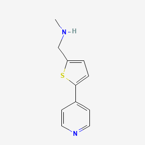 molecular formula C11H12N2S B1613629 N-methyl-(5-pyrid-4-ylthien-2-yl)methylamine CAS No. 934570-47-5