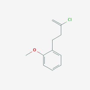 molecular formula C11H13ClO B1613630 2-Chloro-4-(2-methoxyphenyl)-1-butene CAS No. 731773-13-0