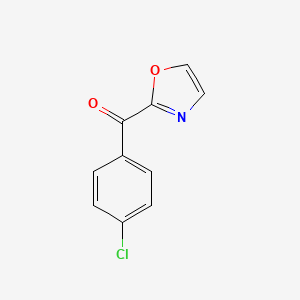 molecular formula C10H6ClNO2 B1613637 2-(4-氯苯甲酰基)恶唑 CAS No. 898759-77-8