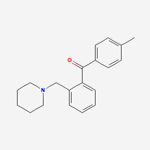 B1613641 4'-Methyl-2-piperidinomethyl benzophenone CAS No. 898751-71-8