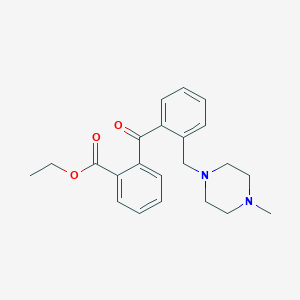 molecular formula C22H26N2O3 B1613649 2-羧乙氧基-2'-(4-甲基哌嗪甲基)二苯甲酮 CAS No. 898782-89-3