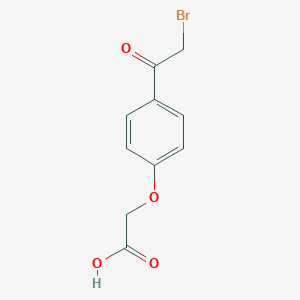 molecular formula C10H9BrO4 B161365 2-[4-(2-溴乙酰基)苯氧基]乙酸 CAS No. 29936-81-0