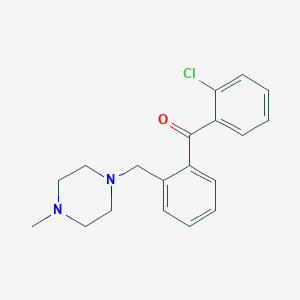 molecular formula C19H21ClN2O B1613651 2-氯-2'-(4-甲基哌嗪甲基)二苯甲酮 CAS No. 898783-31-8