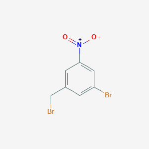 molecular formula C7H5Br2NO2 B161366 1-溴-3-(溴甲基)-5-硝基苯 CAS No. 139194-80-2