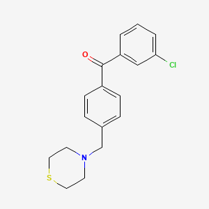 3-Chloro-4'-thiomorpholinomethylbenzophenone