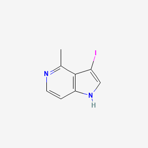 molecular formula C8H7IN2 B1613678 3-碘-4-甲基-1H-吡咯并[3,2-c]吡啶 CAS No. 1000342-66-4