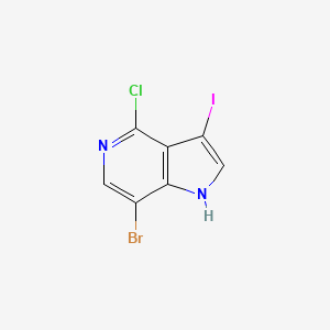 molecular formula C7H3BrClIN2 B1613680 7-Bromo-4-chloro-3-iodo-1H-pyrrolo[3,2-c]pyridine CAS No. 1000342-07-3