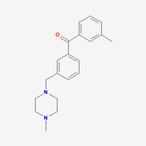 molecular formula C20H24N2O B1613699 3-Methyl-3'-(4-methylpiperazinomethyl) benzophenone CAS No. 898788-32-4