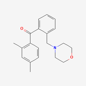 molecular formula C20H23NO2 B1613703 2,4-Dimethyl-2'-morpholinomethyl benzophenone CAS No. 898750-47-5