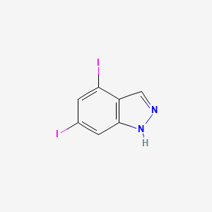 molecular formula C7H4I2N2 B1613710 4,6-Diiodo-1H-indazole CAS No. 885520-24-1