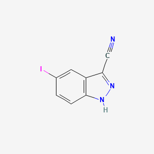 molecular formula C8H4IN3 B1613712 5-iodo-1H-indazole-3-carbonitrile CAS No. 885278-27-3