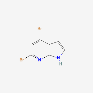molecular formula C7H4Br2N2 B1613714 4,6-dibromo-1H-pyrrolo[2,3-b]pyridine CAS No. 1000340-66-8