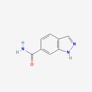 molecular formula C8H7N3O B1613723 1H-吲唑-6-甲酰胺 CAS No. 906000-44-0