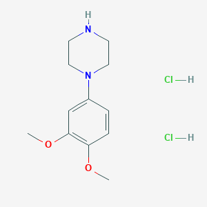molecular formula C12H20Cl2N2O2 B1613733 1-(3,4-Dimethoxyphenyl)piperazine dihydrochloride CAS No. 58260-71-2