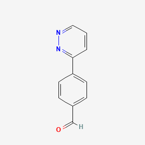 molecular formula C11H8N2O B1613734 4-(Pyridazin-3-YL)benzaldehyde CAS No. 328125-39-9