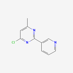 molecular formula C10H8ClN3 B1613736 4-氯-6-甲基-2-(吡啶-3-基)嘧啶 CAS No. 83551-42-2