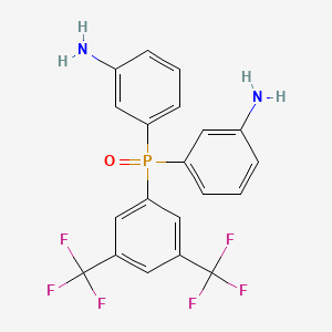 molecular formula C20H15F6N2OP B1613741 Bis(3-aminophenyl) 3,5-di(trifluoromethyl)phenylphosphine oxide CAS No. 299176-31-1