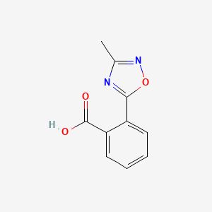 molecular formula C10H8N2O3 B1613742 2-(3-Methyl-1,2,4-oxadiazol-5-yl)benzoic acid CAS No. 475105-77-2