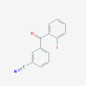 molecular formula C14H8INO B1613752 3-Cyano-2'-iodobenzophenone CAS No. 890098-69-8