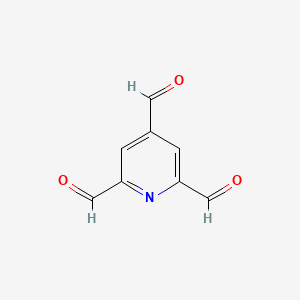 molecular formula C8H5NO3 B1613755 Pyridine-2,4,6-tricarbaldehyde CAS No. 6390-09-6