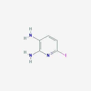 molecular formula C5H6IN3 B1613757 2,3-二氨基-6-碘吡啶 CAS No. 351447-14-8