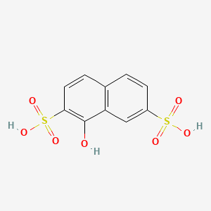 molecular formula C10H8O7S2 B1613765 1-Hydroxynaphthalene-2,7-disulfonic acid CAS No. 6470-96-8