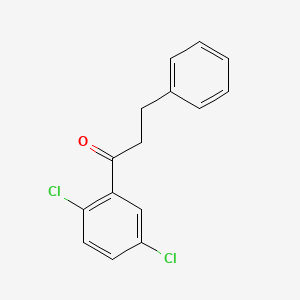 molecular formula C15H12Cl2O B1613784 2',5'-Dichloro-3-phenylpropiophenone CAS No. 898788-81-3