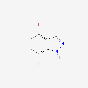 molecular formula C7H4FIN2 B1613792 4-fluoro-7-iodo-1H-indazole CAS No. 1000341-76-3